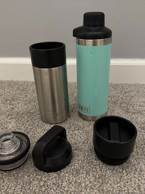 Yeti Rambler Bottles (12 and 18 oz) with Multiple Tops